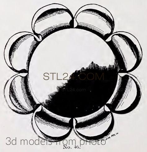 Розетки (ROSETTE_2301 -  | 3D model 3DSMAX / OBJ / STL) 3D модель для ЧПУ станка